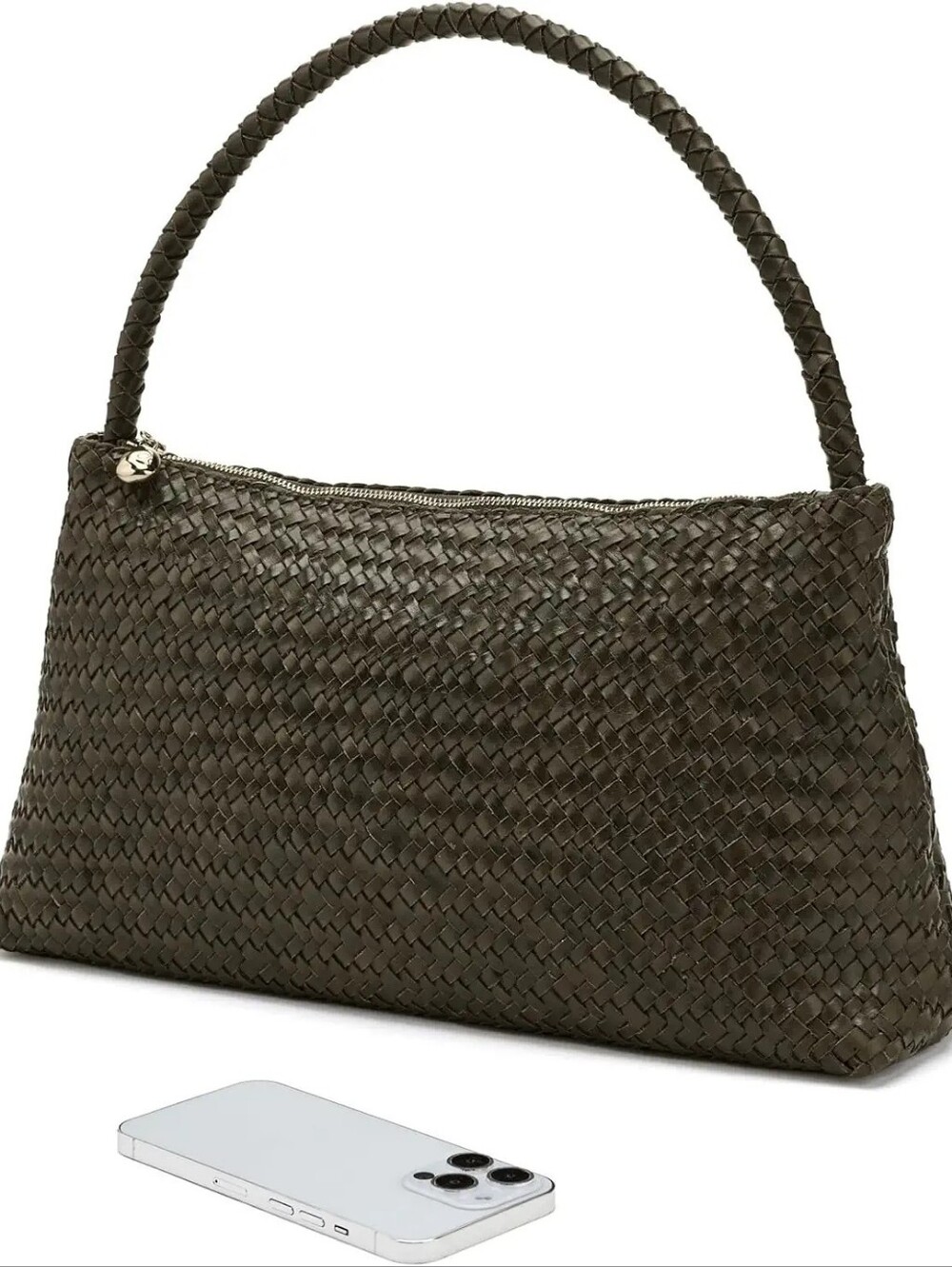 NWT Madewell Signature Woven Zip-Top Shoulder Bag - Picture 3 of 8